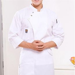 Chaqueta Camisa Manga Corta Chef Cocina Catering Baker Cocinar uniforme blanco negro 