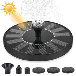 Solar Fountain Outdoor Pool Pond Floating Waterfall Fountain Bird Bath Garden Decoration