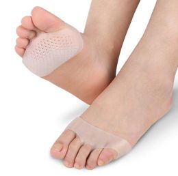 Foot Treatment Breathable Soft Silicone Gel Toe Pads High heel Anti Slip-resistant foot Pad