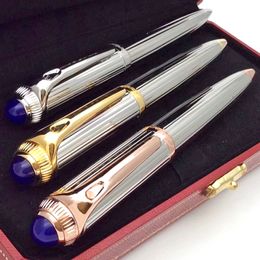 -Pure perle classique ballpoint stylo pêche échelle de texture en métal brossé