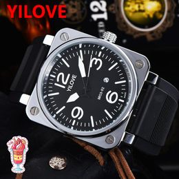 Top Brand Fashion Men's Chronograph Watch Automatic Dating Outdoor Chronograph Quartz Battery Watches Wholesale Men Gift Rubber Silicon Roman Wristwatch