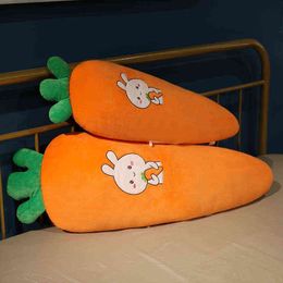 Cm Cartoon Plant Rabbit Carrot Cuddle Cute Simulation Vegetable Cushion Dolls Stuffed Soft Toys For Kids Gift J220704