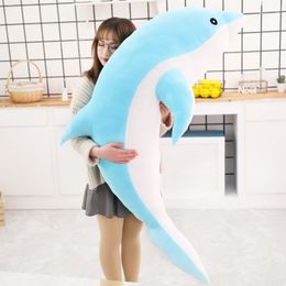 1pc 160CM Big Size kawaii Dolphin Plush Toys Lovely Stuffed Soft Animal Pillow Dolls for Children Girls Sleeping Cushion Gift 220526 1pc 160CM Big Size kawaii Dolphin Plush Toys Lovely Stuffed Soft Animal Pillow Dolls for Children Girls Sleeping Cushion Gift 220526