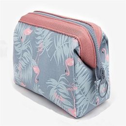 Women Travel Animal Flamingo Make Up Bags Girl Cosmetic Bag Makeup Beauty Wash Organizer Toiletry pouch Storage Kit Bath Case 220630