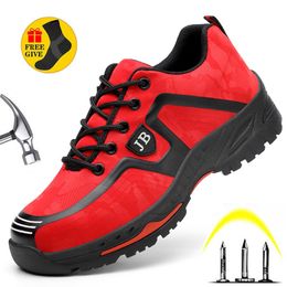 2022 Work Shoes Lightweight And Breathable Fashion Steel-Toed Shoes Safety Shoes Production Wholesale