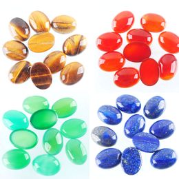 fashion 15x20x6mm Egg cabochon gemstones Bead for Jewellery making 30Pc in hole no charm accessories wholesale BU804
