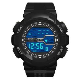 Wristwatches Luxury Men Digital Watch LED Alarm Date Sports Multi Function Fashion Seven Colours Colourful Luminous Electronic Relogio
