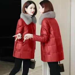 Women's Down & Parkas Women Faux Fur Collar Fashion Coat 2022 Winter Jacket Female Thick Warm Elegant Cotton Jackets X680 Guin22