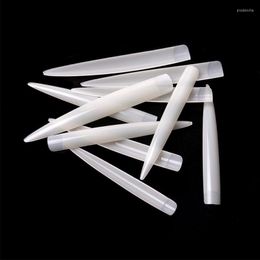 False Nails 120Pcs XXL Nail Tips Half Cover Extra Long C Curve Acrylic Extension System Manicure Press On Tip Salon Supply NT221 Prud22