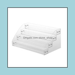clear acrylic polish display Canada - Jewelry Tray Packaging Display Mti-Layer Detachable Acrylic Nail Polish Rack Tabletop Clear Makeup Organizer Varnish Sunglasses Stand Hold