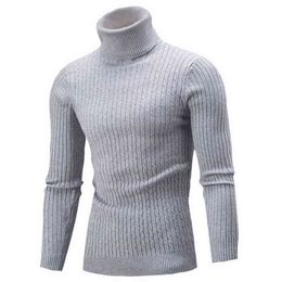 2022 Men's Sweater Winter Casual Men Knitted Sweater Keep Warm Fitness Men Sweaters Tops L220730