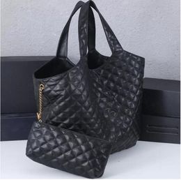 Fashion Luxury Designer Pocket Basket Genuine Leather Bag High Quality Womens Men Tote Crossbody Shopping Wallet Card Pockets Handbag Ladies Shoulder Bags Black