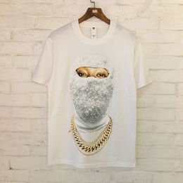 Hop Hip ih nom uh nit RELAXED T shirts SS Summer Style Men Women Pearl Mask Printed Top Tees TF AGS