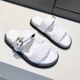 Women Slippers Fashion Gladiator Platform Sandal Sliders Designer For Woman Luxury Slides Genuine Leather Summer Casual Shoes With Box