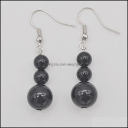 Other Earrings Jewellery Fashion Natual Black Carnelian Stone Beads Gem Gift Drop Delivery 2021 Dhc9P