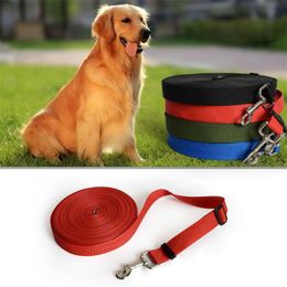 Dog Collars & Leashes Cat Nylon Training Harness Leash Width 2.5Cm Pet Puppy Long Adjustable Traction Lead Collar Rope BeltDog