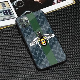 Designer Phone Case Bee Glass Mirror For Iphone 11pro Case 12promax 12mini Xs Xr 7plus 8 Classic Brand Phone Cover