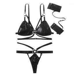 Women's Swimwear Leather Sexy Underwear For Play Sm Women Dress Panty Lingerie Set 2022 Lenceria Sensual Mujer