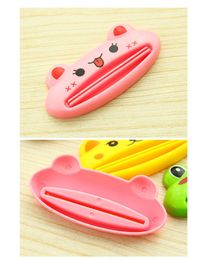 Toothpaste Device Multifunctional Dispenser Facial Cleanser Squeezer Clips Manual Lazy Cute Animal Tooth paste Tube Press Bathroom Plastic