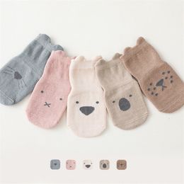 0-5 Years Old Autumn and Winter Children's Socks Boys Girls Baby born Soft Cotton Non-slip Floor 220611