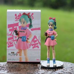 Z Bulma 17CM PVC Figure Toys Brinquedos Doll Vegeta Action Sexy Anime Gift boxed 220707