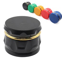 The latest 63X46mm Smoke grinder four -layer plastic drum -type smoke grinding heater many styles of style choices support custom LOGO