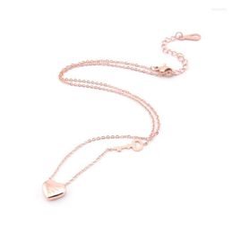 Necklace For Womens Simple Rose Gold Key Heart Fashion Couple Stainless Steel Pendant Lovers Jewellery Wholesale Chains Morr22