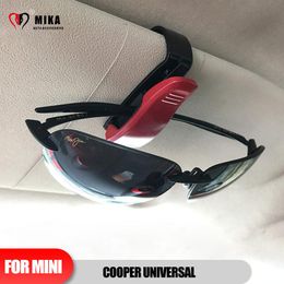 Car Organizer Universal For Mini Cooper F55 F56 F60 R55 R60 Sun Visor Multifunction Glasses Clip Holder Storage Auto Portable Accessories