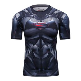 tight shirts for men Australia - Men's T-Shirts Men Elasticity Short Sleeve T Shirt Compression Tight Quick Dry Shirts Costume Male Cosplay Tee TopsMen's