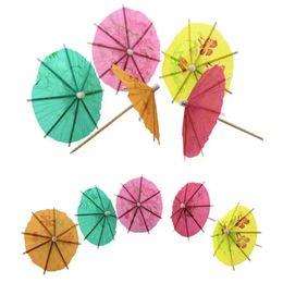 Bar tools Paper Cocktail Parasols Umbrellas Drinks Picks Wedding Event Party Supplies Holidays Cocktail Garnishes Holders