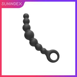 Silicone Butt Plug Anal Beads Ball sexy Toy For Beginners Man Women Couples Anus Masturbator Prostate Massager Erotic