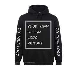 Diy YOUR OWN DESIGN Hoodie Men Women Long Sleeve Pullover Camisa PICTURE TEXT PRINT s 220722