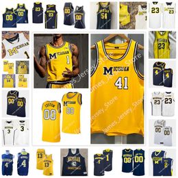 NCAA Michigan Wolverines Stitched Basketball Jersey DAN BLOMGREN CAMDEN GASSER TED BURTON BRANDON LAWRENCE JOE STEWART ALEX FEDJE-JOHNSON JAKE MARTI JIMMY OBERTOP