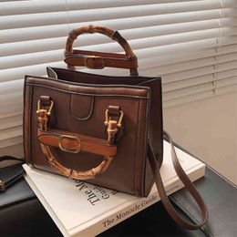 New bamboo handbag sling one Shoulder Messenger Bag trend Personalised portable women's bag Purses