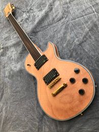 Electric guitar special-shaped 6-string matte log body rosewood fingerboard no product gold accessories top guitar suppor