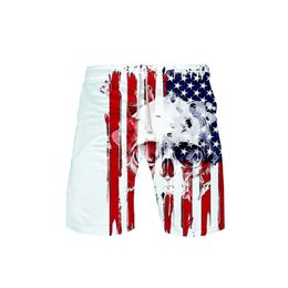 New Skull Eagle USA Flag 3D Board Shorts Trunks Summer New Quick Dry Beach Swiming Shorts Men Hip Hop Short Pants Beach clothes Plus Size S-7XL 002