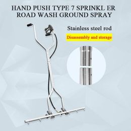 Water Gun & Snow Foam Lance Hand Push 7 Nozzles Long Row Road Cleaner Stainless Steel High Pressure Washer GunWater
