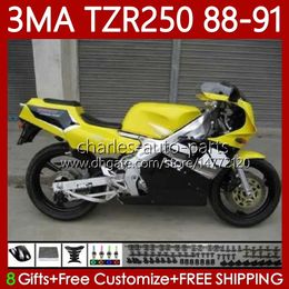 Fairings Kit For YAMAHA TZR-250 TZR250 TZR 250 R RS RR Light yellow 88 89 90 91 ABS Bodywork 115No.64 YPVS 3MA TZR250R TZR250RR 1988 1989 1990 1991 TZR250-R 88-91 MOTO Body