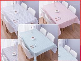 Table Cloth Lattice Tablecloth Waterproof And Oil Proof PVC Rural Style Farm Decoration Home