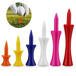 20pcs Colourful Plastic Golf Tee Step Down Graduated Castle Tee Height Control Golf Ball Holder Golf Accessories