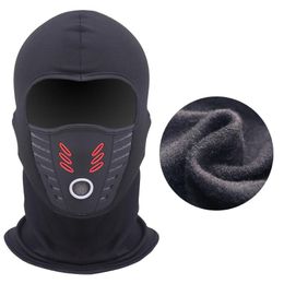 Motorcycle Helmets Polar Fleece Wool Balaclava Neck Warmer Face Mask Cover Breathable Windproof Bicycle Ski Snowboard Black Liner