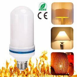 Flame Effect 2835SMD Halloween LED Bulbs E26 Fire Light For Flickering Emulation Decorative Lamps E27 Christmas 7W Lights 2313 Fximl