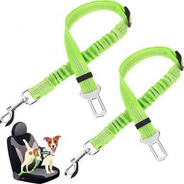 Adjustable Pet Harnesses Retractable Dog Leash with Reflective Car Travel Accessories SN