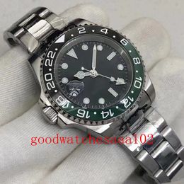 new version 2022 Left-Handed Wristwatches 40mm GMT ETA 2813 Movement 126720 Black Dial Ceramic Bezel Mechanical Automatic Mens Watch Men's Watches
