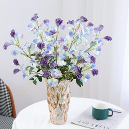 Decorative Flowers & Wreaths Orchid Wisteria Artificial For Home Party Garden Decoration Table Decor Flores ArtificialesDecorative