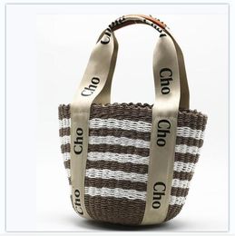 luxury Fashion Designer Womens Shoulder Bag wallet men woody Tote Straw Shopping Bag Canvas Large Beach Capacity bags Quality Handbags Purses Medium Handbag