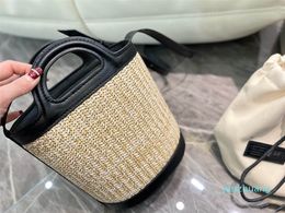 Designer- Women Fashion Classic woven shopping bag evening bag handbags simple bucket bag sze:19*17cm