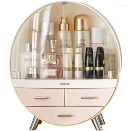 Storage Boxes & Bins Cosmetics Box Desktop Dustproof Drawer Type Finishing Dressing Table Lipstick Skin Care Product Rack Makeup