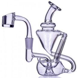 5inchs Mini Oil Rigs Hookahs Small Bong Thick glass Water Bongs Beaker Base Dab Bong Smoking Pipe Accessories With 14mm banger