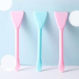 Makeup Brushes 1pc Double Head Silicone Mask Brush Foundation Soft DIY Mud Applicator Tools Beauty Facial Skin CareMakeup